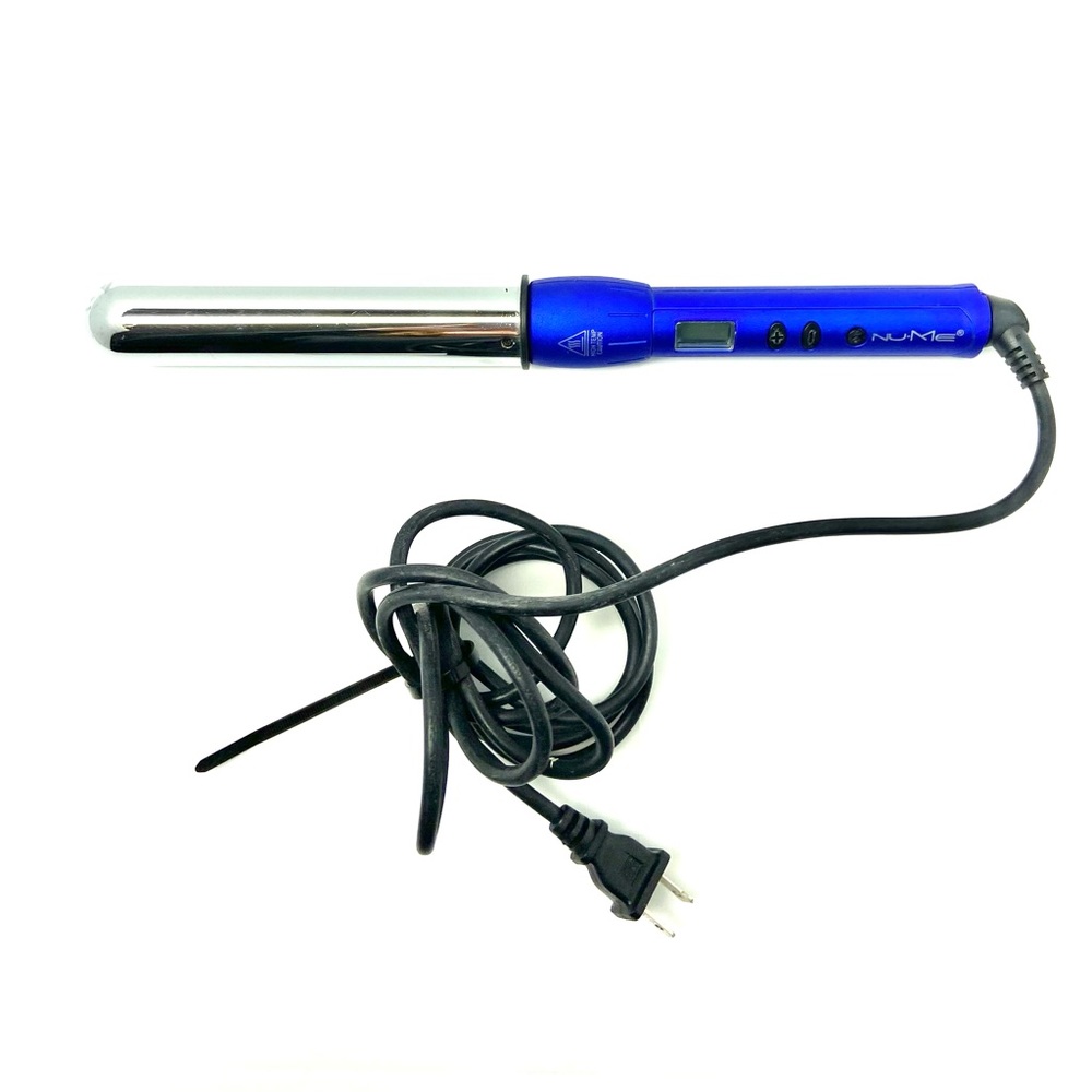 NuMe 1.25” curling wand in blue